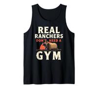 Cattle Rancher Livestock Farmer Ranching Lifestyle Beef Tank Top