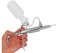 Cattle Syringe Gun Injector, 2/5 ML Automatic Livestock Continuous Syringe, Veterinary Equipment With Bottles Vaccination Metal Multifunction Farm Veterinary Chicken Sheep Horse