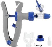 Cattle Syringe Gun Injector - Stainless Steel Adjustable Syringe for Cow Goat Pig Livestock and Other Animal Injection - Reusable Veterinary Tool