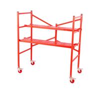 CattleBi Portable Scaffolding Tower Work Platform with Wheels Mobile Scaffold Platform folding 300kg Load Capacity