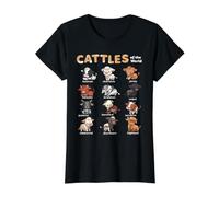 Cattles Animals of the World Cattle Farmer Rancher Cow Lover Value Graphic T-Shirt
