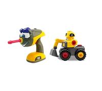 CatToysOfficial Construction Jr. Crew Fix-It Fleet Toy Excavator, Yellow