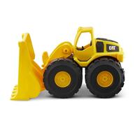 CatToysOfficial Construction Wheel Loader Vehicle, Indoor and outdoor use, free-wheeling with moving scoop. For children aged 3+, Yellow