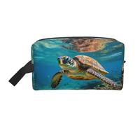 Cattpa Lord Howe Island Sea Turtle Print Storage Bag/Makeup Bags/Portable Travel Toiletry Bags/Purse Bags, White, One Size