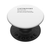 CATTROVERT kat-troh-vurt] Definition Cat Lover PopSockets Adhesive PopGrip