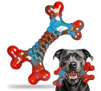 CattySafe Tough Dog Toys for Aggressive Chewers, Indestructible Dog Chewers for Medium Large Breeds, Dogs Chew Toys Bone, Dogs Toys to Keep Them Busy, Boredom Toy for Large Breed, Bacon Flavor