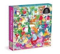 Mudpuppy Caturday Afternoon 500 Piece Family Puzzle Jigsaw Book Mudpuppy Multicolor