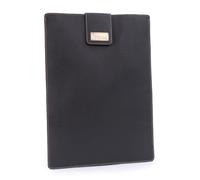 Catwalk Collection Handbags 15.6 inch Laptop Sleeve Paige Large Black Large | Women's Genuine Leather Laptop Cover, Padded 15.6 inch Laptop Case, Gift Boxed, Hook and Loop Flap Closure, Fits A4 Documents
