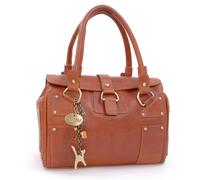 Catwalk Collection Handbags Claudia - Top Handle Bag - Tan