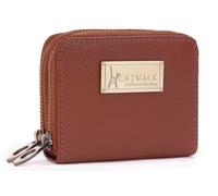 Catwalk Collection Handbags Genuine Leather 13 Card RFID Purse Isla Tan