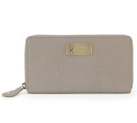 Catwalk Collection Handbags Genuine Leather 8 Card RFID Purse Gallery Grey | Women's Large Wallet, Coin Compartment, Note Sections, Fits 8 Credit-Cards, RFID Protected, Secure Zip Closure