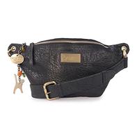 Catwalk Collection Handbags Genuine Leather Bum Bag Ariana Black BB