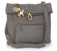 Catwalk Collection Handbags Genuine Leather Cross Body Bag Dispatch Grey