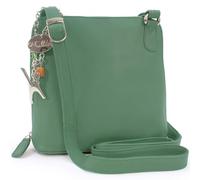 Catwalk Collection Handbags Genuine Leather Cross Body Bag - Eleanor | Medium Shoulder Bag for Women, Long Adjustable Crossbody Strap, Multiple Pockets, Secure Zip Closure