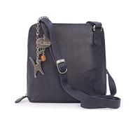Catwalk Collection Handbags Genuine Leather Cross Body Bag - Eleanor | Medium Shoulder Bag for Women, Long Adjustable Crossbody Strap, Multiple Pockets, Secure Zip Closure