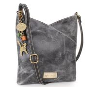 Catwalk Collection Handbags Genuine Leather Cross Body Bag Flora Black