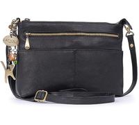 Catwalk Collection Handbags Genuine Leather Cross Body Bag - Jenny | Women's Medium Shoulder Bag, Adjustable Detachable Crossbody Strap, Zipped Closure, Multiple Pockets, Slim Everyday Handbag