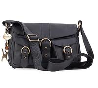 Catwalk Collection Handbags Genuine Leather Cross Body Bag - Louisa | Women's Medium Hobo Handbag, Flapover Messenger Bag, Multiple Pockets, Fits A5 Tablets and Diaries, Adjustable Shoulder Strap