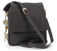 Catwalk Collection Handbags Genuine Leather Cross Body Bag Metro Brown