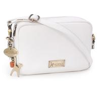 Catwalk Collection Handbags Genuine Leather Cross Body Bag Polly White