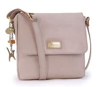 Catwalk Collection Handbags Genuine Leather Cross Body Bag - Sabine M | Medium Crossbody Bag for Women, Distressed Leather Handbag, Organiser Work Bag, Fits A5 Tablets and Diaries, Adjustable Strap