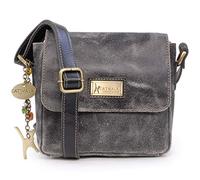 Catwalk Collection Handbags Genuine Leather Cross Body Bag Sabine S Black