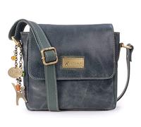 Catwalk Collection Handbags Genuine Leather Cross Body Bag - Sabine S | Small Messenger Bag for Women, Ladies Everyday Satchel, Adjustable Crossbody Strap, Secure Zip Closure, Anti-Theft Design