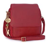 Catwalk Collection Handbags Genuine Leather Cross Body Bag Teagan Red