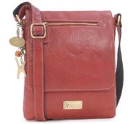 Catwalk Collection Handbags Genuine Leather Crossbody Bag Anja Red