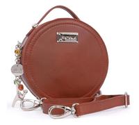 Catwalk Collection Handbags Genuine Leather Crossbody Bag Tiffany Red CS