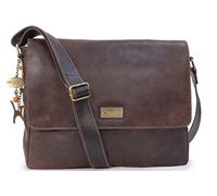 Catwalk Collection Handbags Genuine Leather Messenger Bag Sabine L Brown