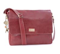 Catwalk Collection Handbags Genuine Leather Messenger Bag - Sabine L | Large Distressed Leather Handbag for Women, Ladies 14 to 15 inch Laptop Bag, Adjustable Crossbody Strap, Fits A4 Notebooks
