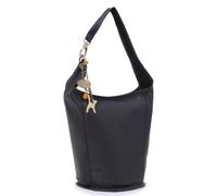 Catwalk Collection Handbags Genuine Leather Shoulder Bag - Glastonbury | Women's Medium Hobo Handbag, Bucket Bag with Zip, Large Capacity, Fits A5 Tablets and Notebooks, Stable Flat Base
