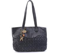 Catwalk Collection Handbags Genuine Leather Shoulder Bag Matilda Black