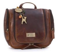 Catwalk Collection Handbags Genuine Leather Toiletry Bag Maisie Brown PLP