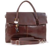 Catwalk Collection Handbags Helena - Laptop Bag 17" - Brown