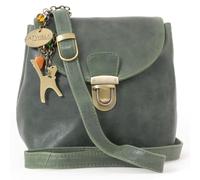 Catwalk Collection Handbags - Ladies Leather Cross Body Bag - Small/Medium Handbag With Adjustable Shoulder Strap - Frankie - Green