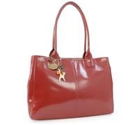 Catwalk Collection Handbags - Ladies Leather Tote - Large A4 Work Bag For Women - Shoulder Bag With Multiple Compartments - Kensington - Red