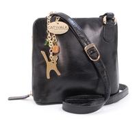 Catwalk Collection Handbags Lena - Small Crossbody Bag - Black-Gold