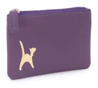 Catwalk Collection Handbags Mimi - Small Purse - RFID - Purple-Gold