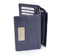 Catwalk Collection Handbags Victoria - Trifold Purse - Blue