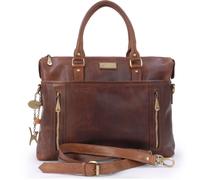 Catwalk Collection Handbags Women's Adele Large Leather Work Bag With Detachable Crossbody Strap in Brown Catwalk Collection Handbags Brown Large