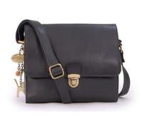 Catwalk Collection Handbags - Women's Leather Crossbody Bag - Medium A5 Size Messenger Bag - Handbag With Multiple Compartments - Diana - Black