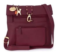 Catwalk Collection Handbags Women's Dispatch Leather Cross Body Messenger Bag in Red | Size: Small Catwalk Collection Handbags Red Small