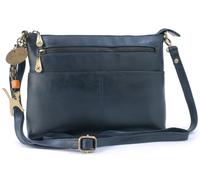 Catwalk Collection Handbags Women's Jenny Leather Cross Body Bag in Blue | Size: Medium Catwalk Collection Handbags Blue Medium