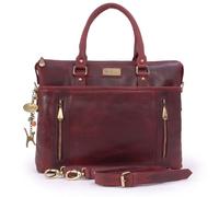 Adele Large Leather Work Bag With Detachable Crossbody Strap Catwalk Collection Handbags Red Large