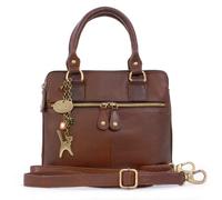 Catwalk Collection Handbags - Women's Leather Crossbody Bag - Medium Shoulder Bag - Tote With Detachable Adjustable Strap - Vicky - Brown