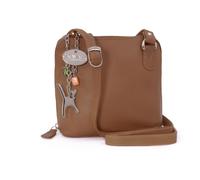 Catwalk Collection Handbags Women's Lena Small Leather Crossbody Bag in Tan Catwalk Collection Handbags Tan Small