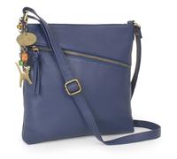 Catwalk Collection Handbags Women's Madison Leather Cross Body Bag in Blue | Size: Medium Catwalk Collection Handbags Blue Medium