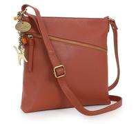 Catwalk Collection Handbags Women's Madison Leather Cross Body Bag in Tan | Size: Medium Catwalk Collection Handbags Tan Medium
